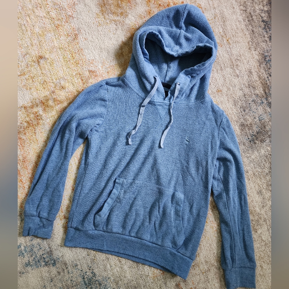 ** 2/$20 ** Tailorbyrd Boys' Heathered Waffle Knit Blue Hoodie